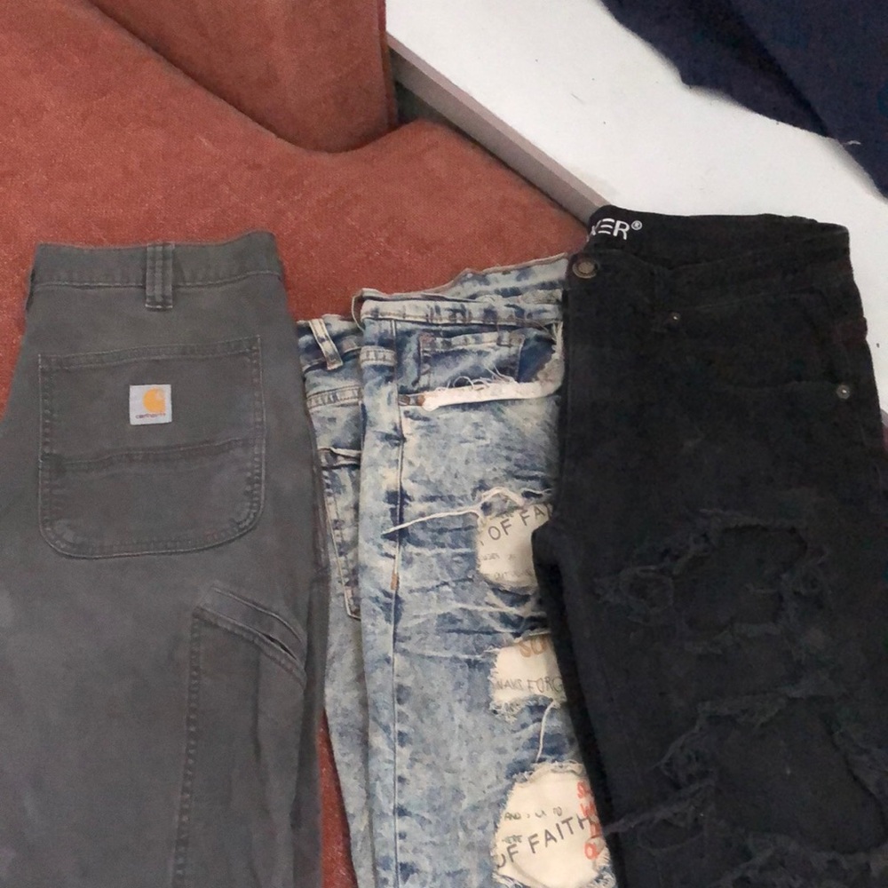 Carhartt Charcoal Work Pants